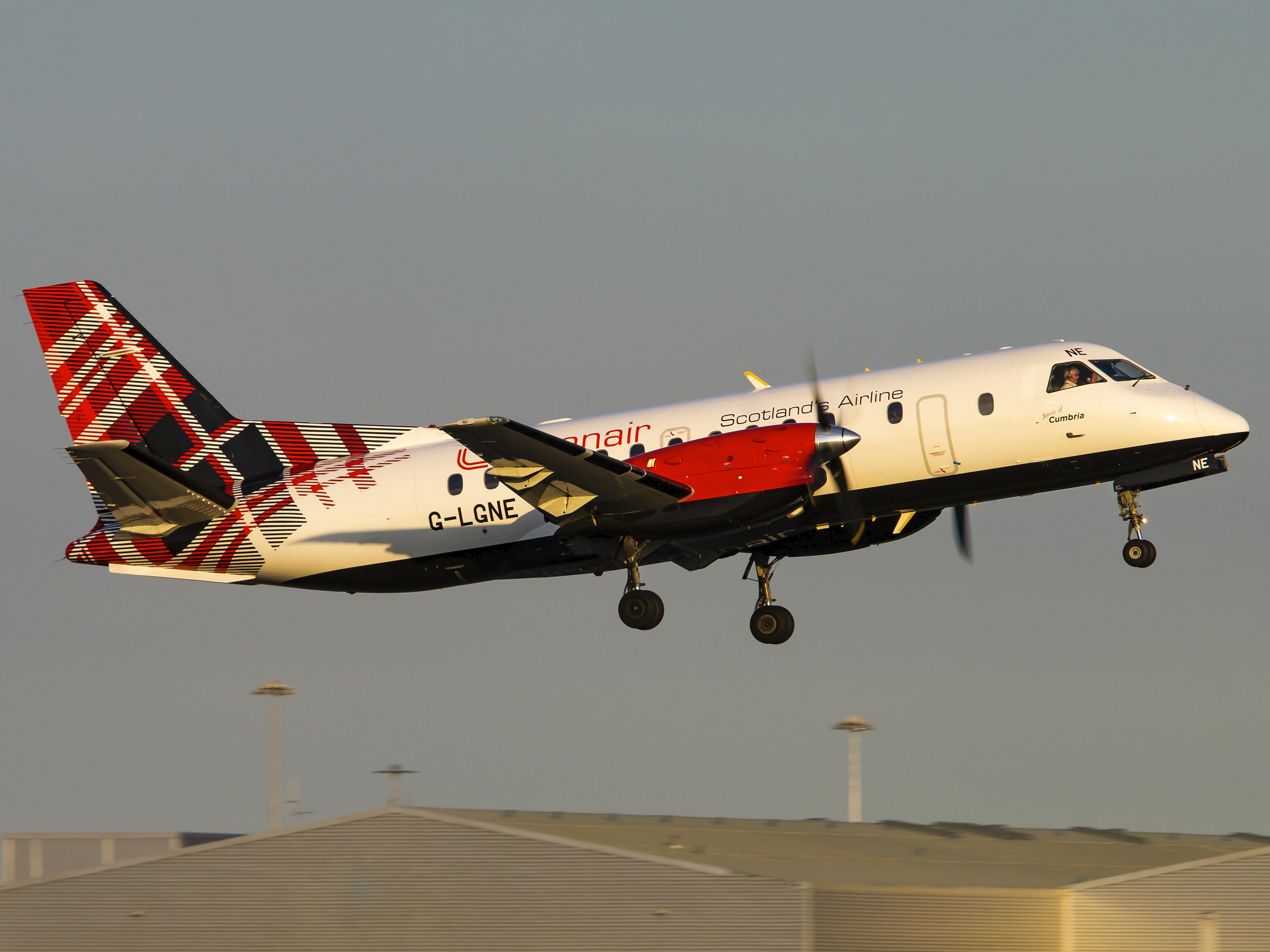 Loganair Saab 340 Carlisle Lake District launch (2)