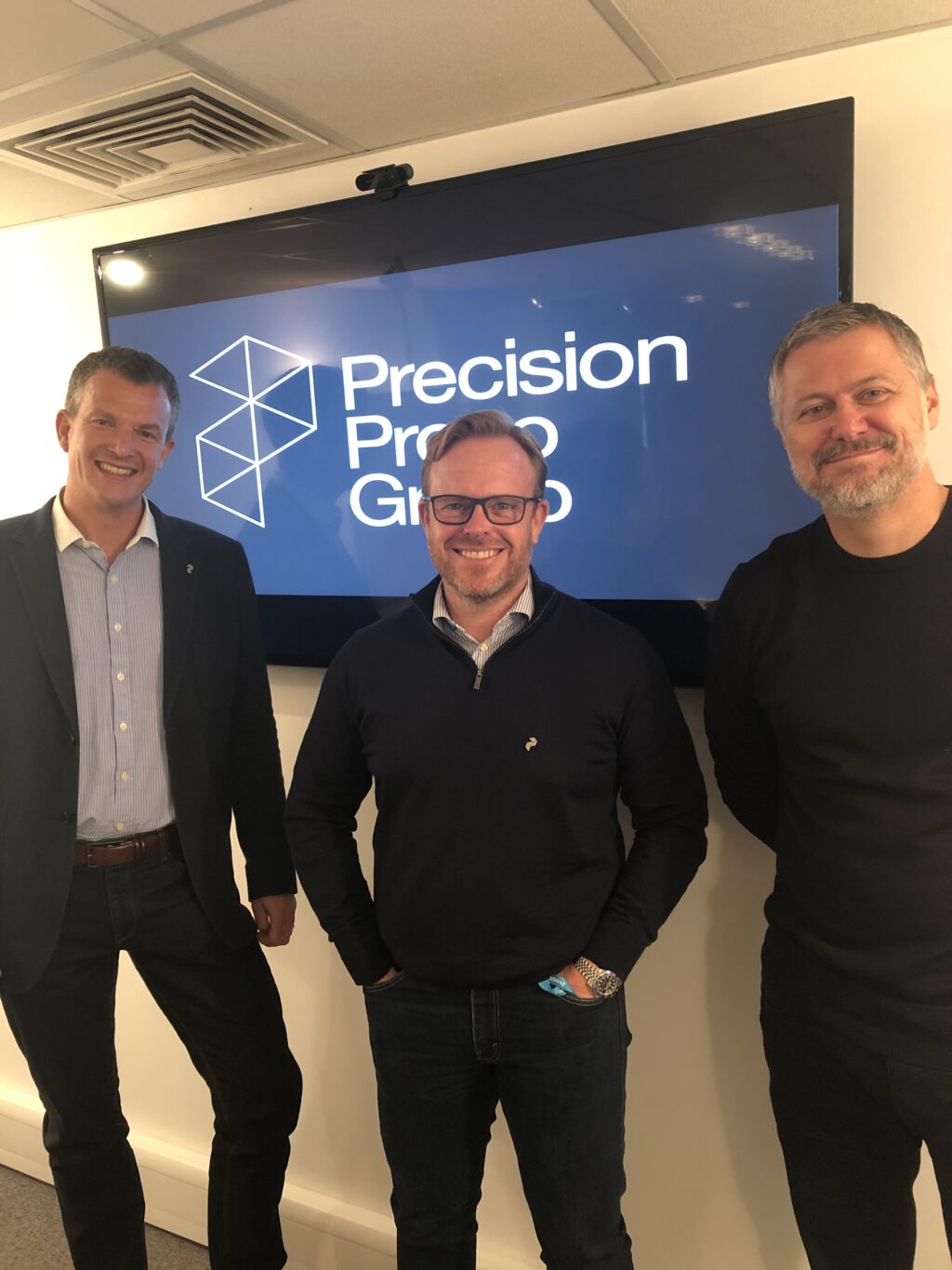 L-R - Jon Tolley, Gary Peeling and Jon Bailey
