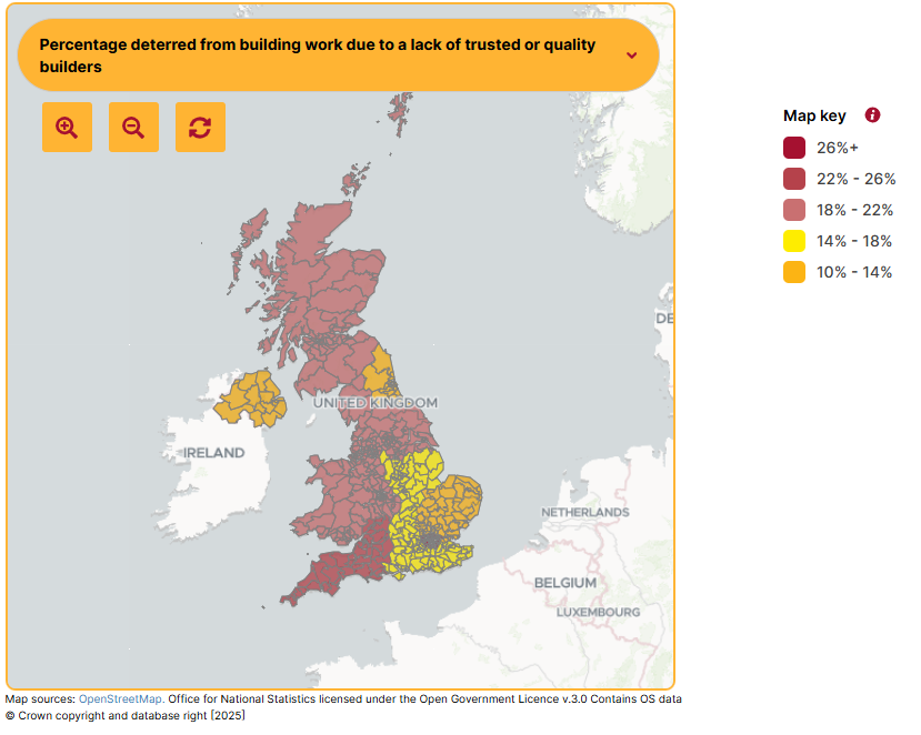 % lost to rogue builders