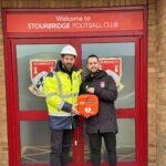 Taylor Wimpey donates life saving defibrillator to Stourbridge Football Club