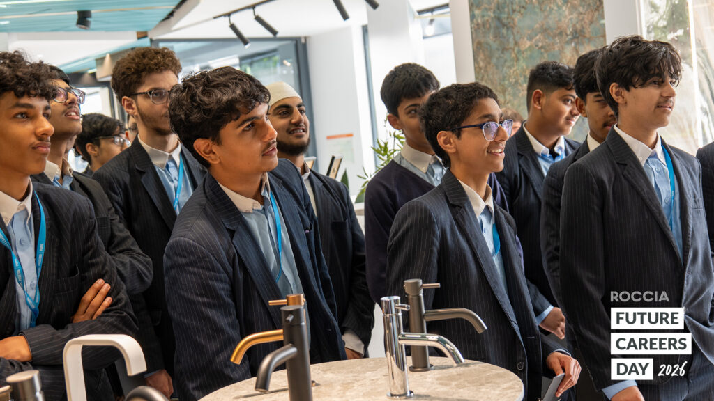 Students at the Preston showroom