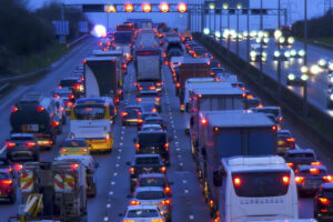 Evening rush hour traffic